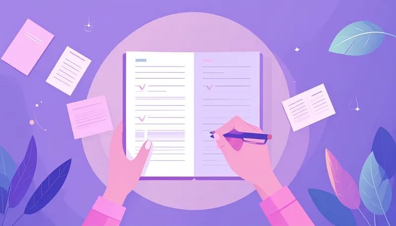 ブログを書く手元